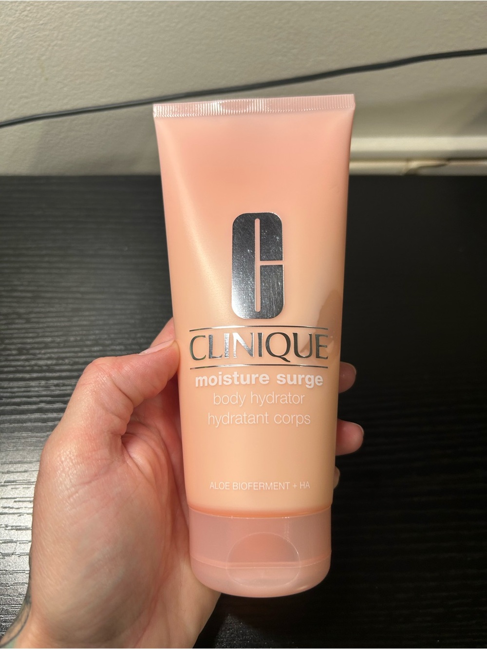 Clinique Moisture Surge Body Hydrator — Peach-Pink Tube